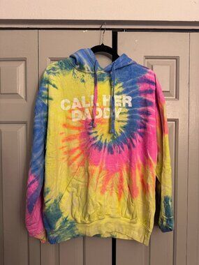 Call Her Daddy Tie-Dye Hoodie Size L